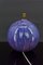 Art Deco Purple Enamel Ceramic Ball Lamp, 1920s, Image 3