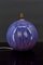 Art Deco Purple Enamel Ceramic Ball Lamp, 1920s 1