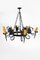 Large Wrought Iron Ceiling Light with Dragons, 1890s 2