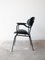 Mid-Century Black Painted Iron Frame and Black Skai Armchair by Gastone Rinaldi, 1950s, Image 3