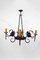 Italian Wrought Iron Chandelier with Dragons, 1890s, Image 4