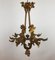 Art Nouveau Bronze Chandelier, 1890s 2