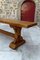 French Oak Monastic Community Benches, 1890s, Set of 2 10