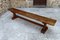 French Oak Monastic Community Benches, 1890s, Set of 2 17