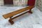 French Oak Monastic Community Benches, 1890s, Set of 2 14