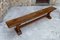 French Oak Monastic Community Benches, 1890s, Set of 2 6