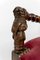 Poltrona in stile Luigi XIII / Haute Epoque con donne scolpite su braccioli, Immagine 7