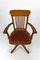 American Swivel Office Armchair in Oak with Leather Seat, 1900s 8