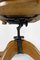 Butaca de oficina giratoria estadounidense de roble con asiento de cuero, década de 1900, Imagen 15