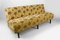 Vintage Boho Sofa mit Gelbem & Rotem Blumenstoff, Frankreich, 1960er 10