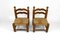 Set of Low Straw Chairs attributed to Charles Dudouyt, France, 1940s 7