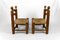 Low Straw Chairs attributed to Charles Dudouyt, France, 1940s, Set of 2 2