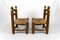 Set of Low Straw Chairs attributed to Charles Dudouyt, France, 1940s 2
