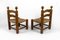 Low Straw Chairs attributed to Charles Dudouyt, France, 1940s, Set of 2, Image 4