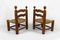 Chaises Basses en Paille attribuées à Charles Dudouyt, France, 1940s, Set de 2 5