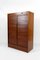 Art Deco Aktenschrank mit Vorhang, 1950er 2