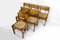 Brutalist Elm Chairs with Straw Seats from Maison Regain, 1960, Set of 6, Image 3