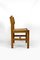 Brutalistische Stühle aus Ulmenholz mit Sitz aus Stroh von Maison Regain, 1960, 6er Set 6