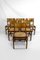 Brutalist Elm Chairs with Straw Seats from Maison Regain, 1960, Set of 6 1