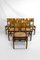 Brutalist Elm Chairs with Straw Seats from Maison Regain, 1960, Set of 6, Image 1