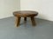 Vintage Brutalist Rustic Wabi-Sabi Oak Coffee Table, France, 1950s, Image 1