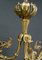 Lámpara de araña modernista de bronce dorado, 1890, Imagen 8