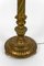 Lampada da terra in legno intagliato dorato e vetro perlato, fine XIX secolo, Immagine 8