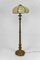 Floor Lamp in Gilded Carved Wood and Pearly Glass, 1890s 20