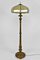 Floor Lamp in Gilded Carved Wood and Pearly Glass, 1890s 1