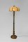Floor Lamp in Gilded Carved Wood and Pearly Glass, 1890s 17