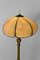 Lámpara de pie de madera tallada dorada y vidrio perlado, década de 1890, Imagen 11