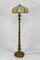 Floor Lamp in Gilded Carved Wood and Pearly Glass, 1890s 16