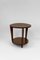 Modern Art Deco Round Pedestal Table in Patinated Oak by André Sornay, 1930 7