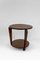 Modern Art Deco Round Pedestal Table in Patinated Oak by André Sornay, 1930, Image 8