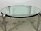 Vintage Coffee Table in Anodized Cast Iron and Glass, 1980s 5