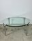 Vintage Coffee Table in Anodized Cast Iron and Glass, 1980s, Image 1