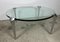 Vintage Coffee Table in Anodized Cast Iron and Glass, 1980s 8