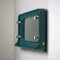 Vintage Turquoise Wall Mirror with Built-in Lights, 1970s 4