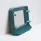 Vintage Turquoise Wall Mirror with Built-in Lights, 1970s 1
