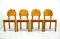 Vintage Pine Dining Chairs by Rainer Daumiller, 1990s, Set of 4 1