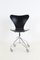 Chaise Pivotante 3117 Noire par Arne Jacobsen pour Fritz Hansen, 1970 2