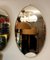 Espejo de pared ovalado de latón, años 60, Imagen 4