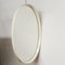 Vintage White Plastic Oval Mirror, 1970s 4