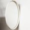 Vintage White Plastic Oval Mirror, 1970s 1