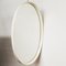 Vintage White Plastic Oval Mirror, 1970s 3