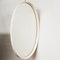 Vintage White Plastic Oval Mirror, 1970s, Image 3