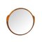 Round Teak Mounted Mirror, 1960s 2