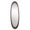 Large Mid-Century Oval Teak Mirror, 1960s, Image 2