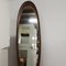 Large Mid-Century Oval Teak Mirror, 1960s 7