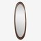 Large Mid-Century Oval Teak Mirror, 1960s 1